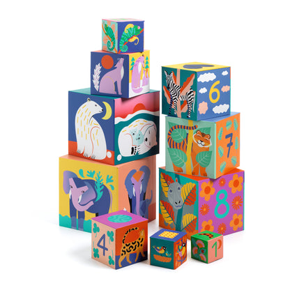 Djeco Wild Animals Nesting Blocks