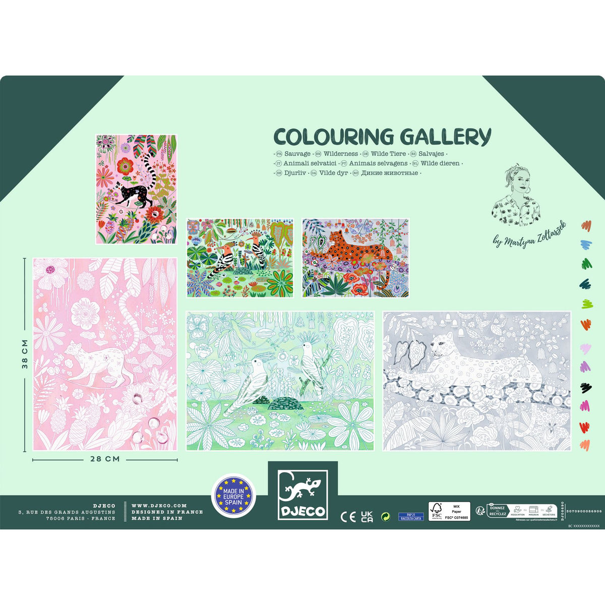 Djeco Colouring Gallery Wilderness