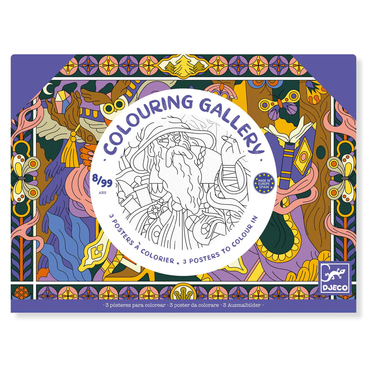 Djeco Colouring Gallery Heroic