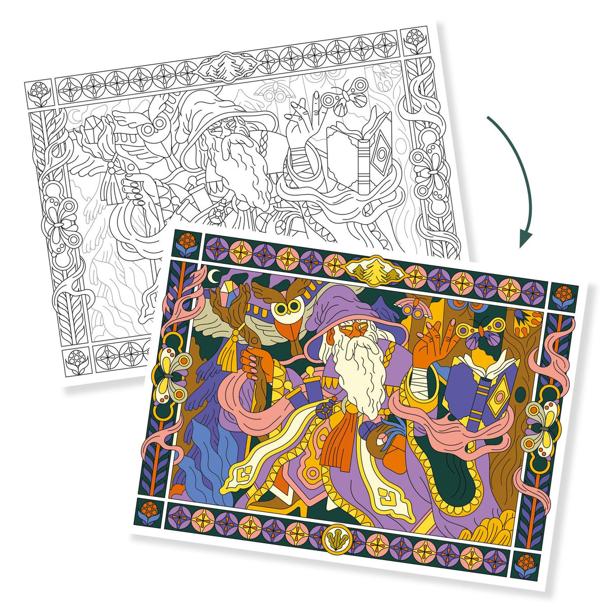Djeco Colouring Gallery Heroic