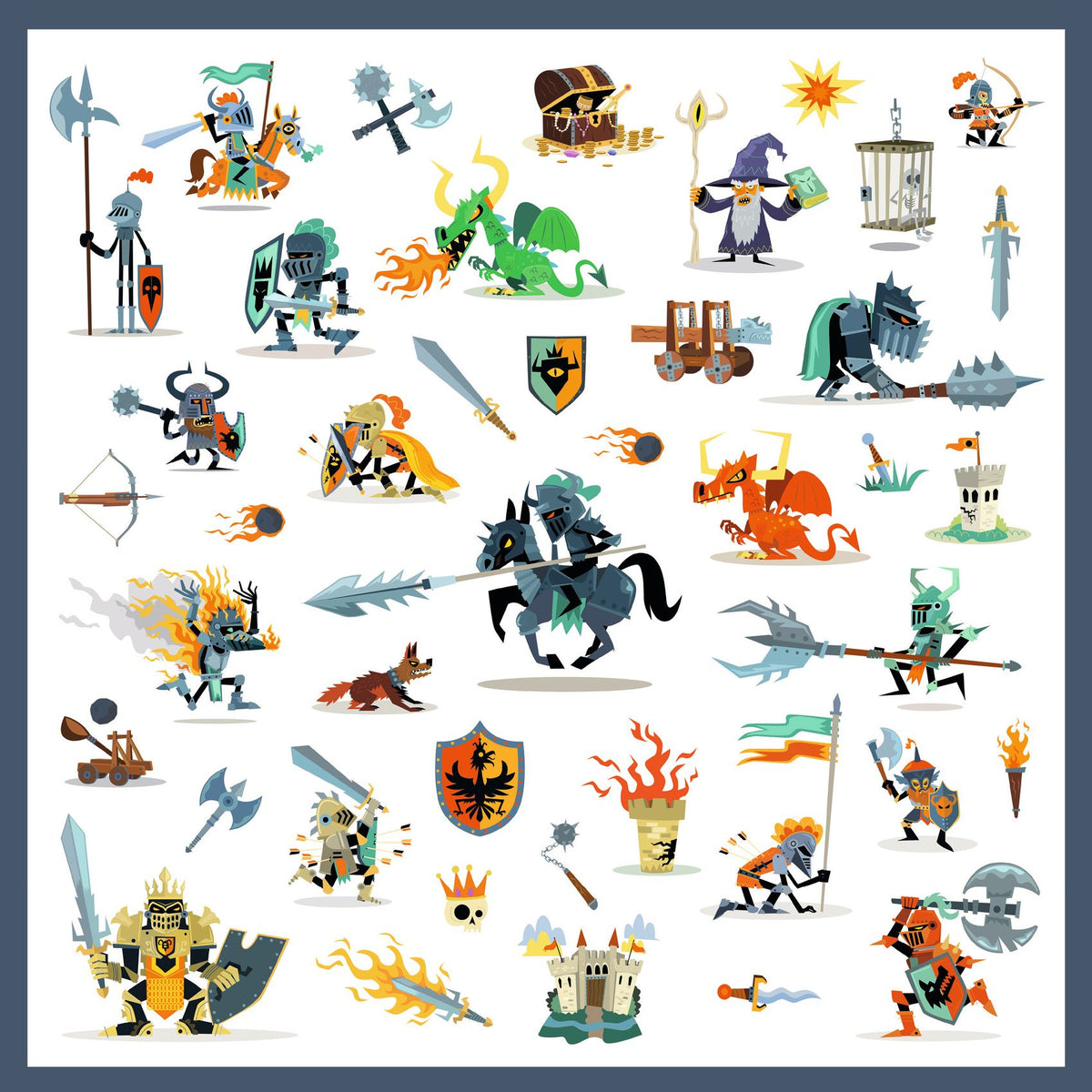 Djeco Stickers Knights
