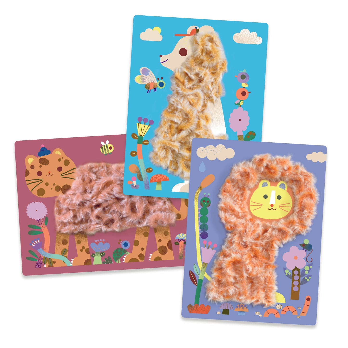 Djeco Wool & Velcro Craft Kit - Fluffy friends!