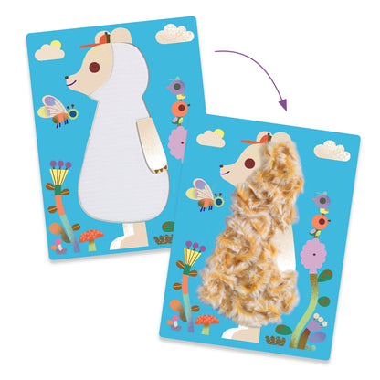Djeco Wool & Velcro Craft Kit - Fluffy friends!