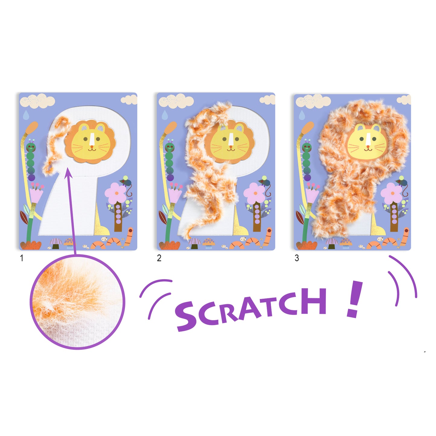 Djeco Wool & Velcro Craft Kit - Fluffy friends!