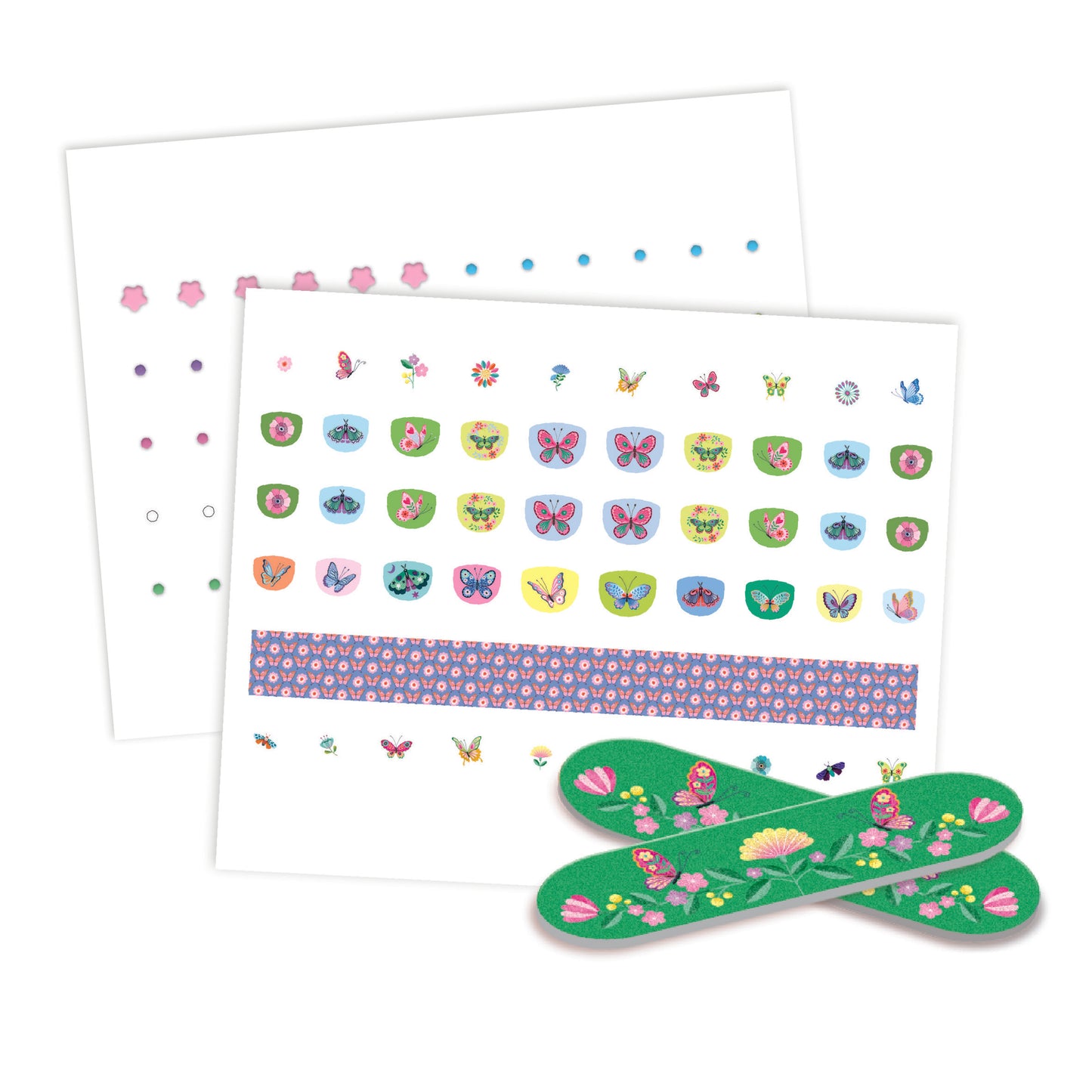 Djeco Springtime Butterflies Nails Stickers