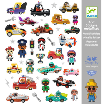 Djeco The World Of Crazy Motors Stickers