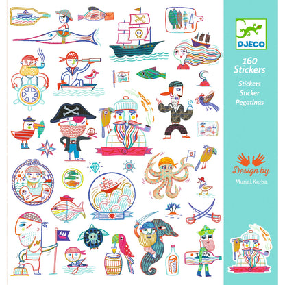 Djeco Stickers Pirate Attack!