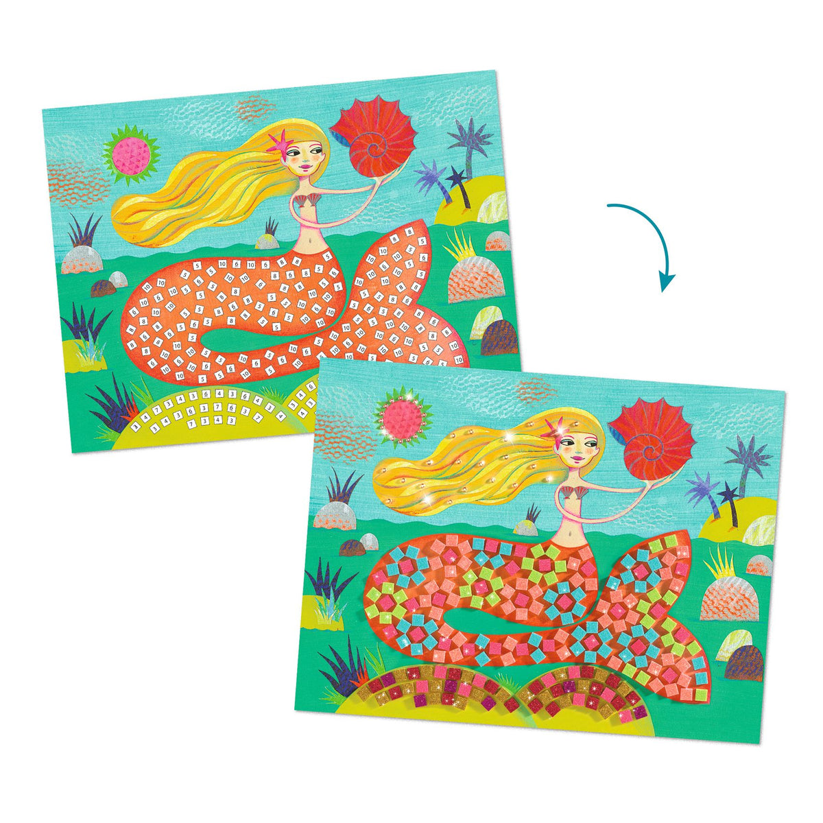Djeco Collage Mosaic Kits - The Murmaids Song
