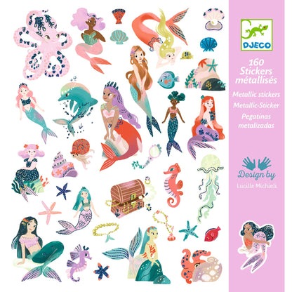 Djeco Sparkly Mermaids Stickers
