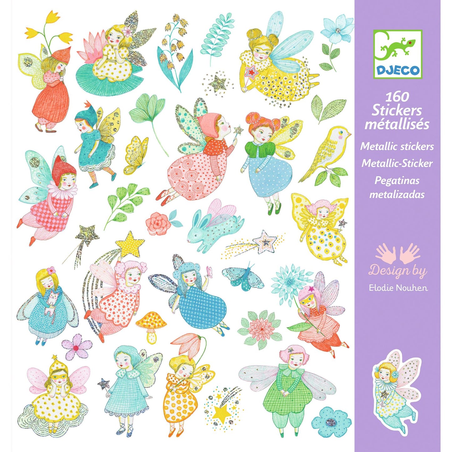 Djeco Sparkly Fairies Stickers