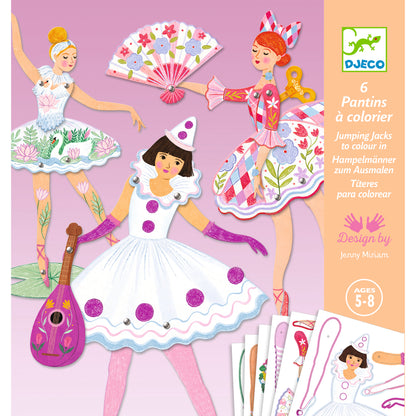 Djeco Jumping Jacks Tutus Colouring Surprises