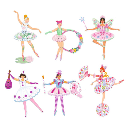 Djeco Jumping Jacks Tutus Colouring Surprises