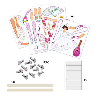Djeco Jumping Jacks Tutus Colouring Surprises