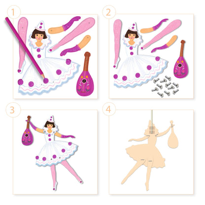 Djeco Jumping Jacks Tutus Colouring Surprises