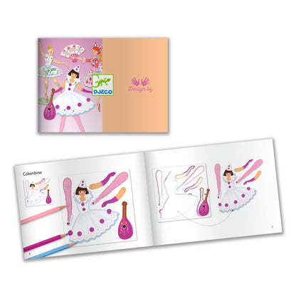Djeco Jumping Jacks Tutus Colouring Surprises