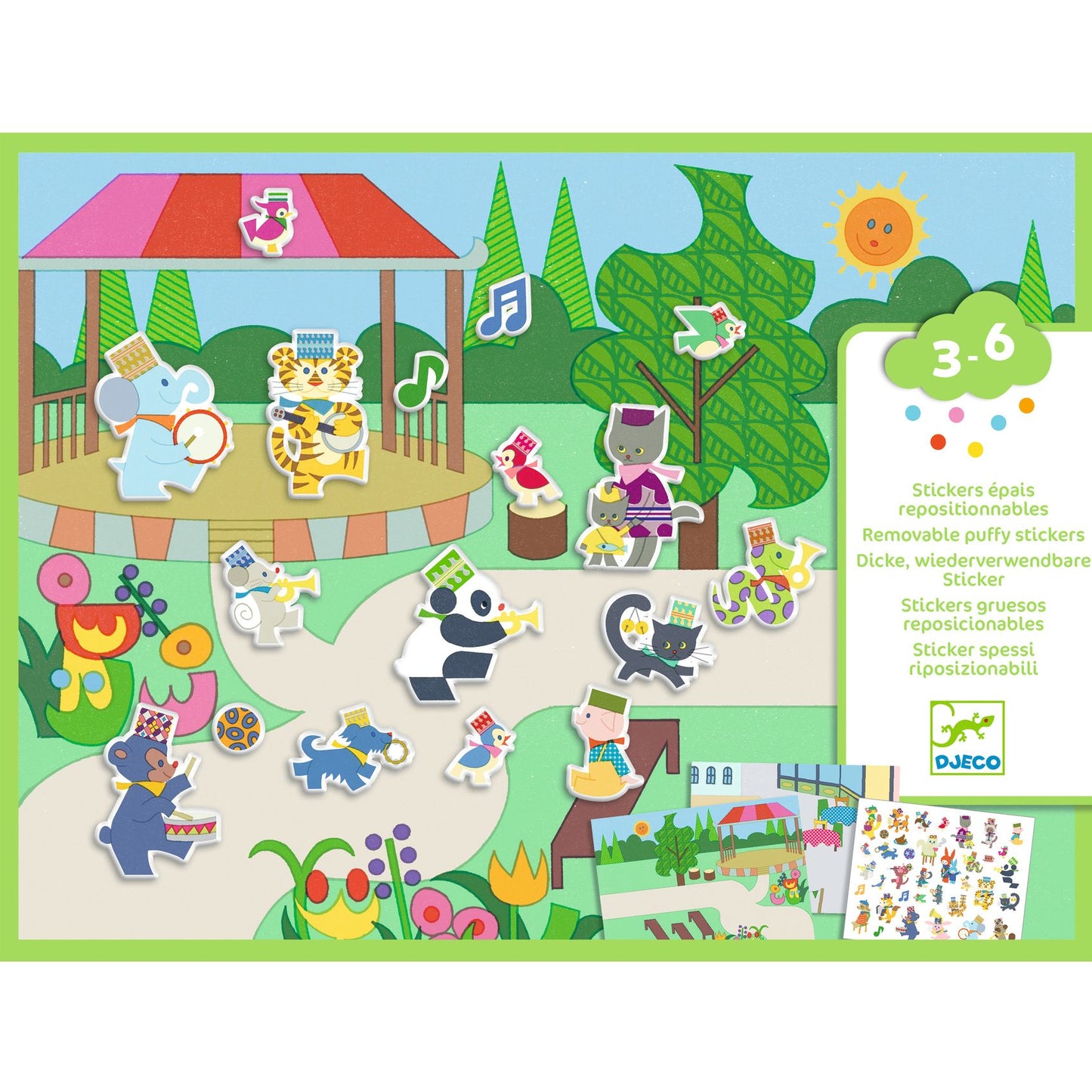 Djeco Fanfare Repositionable Stickers