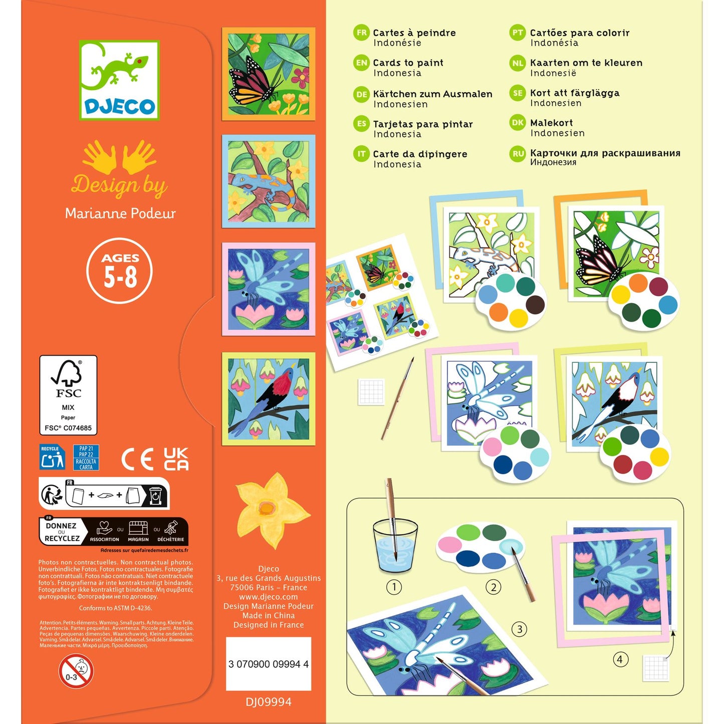 Djeco Cards To Paint Indonesia