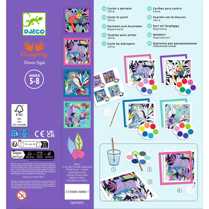 Djeco Cards To Paint Selva