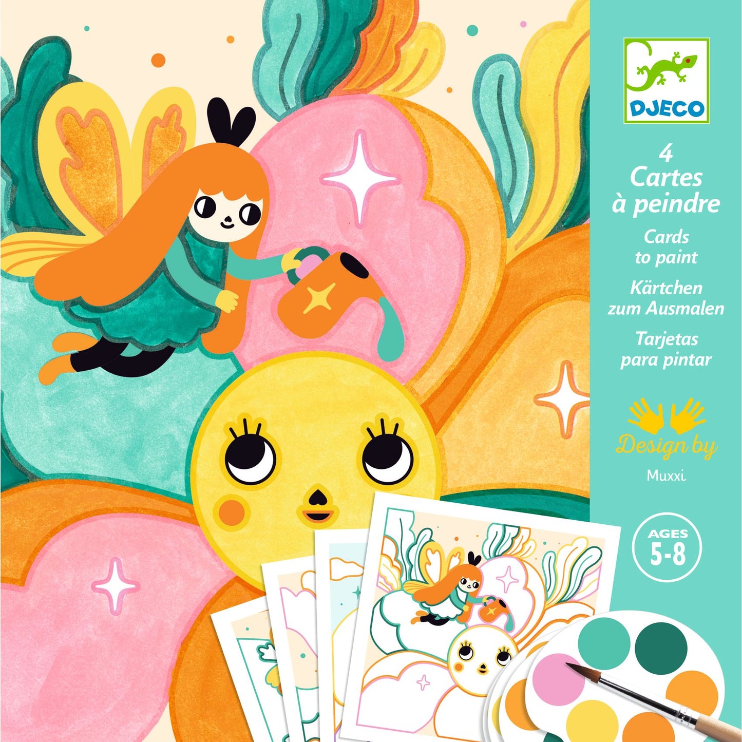 Djeco Cards To Paint Magical Garden
