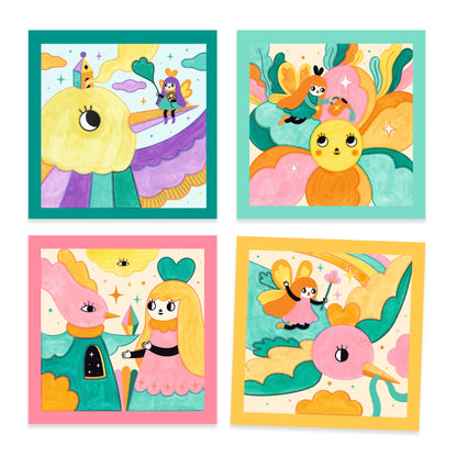 Djeco Cards To Paint Magical Garden