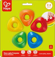 Hape Easy-grip Crayons Display (6 pcs.)