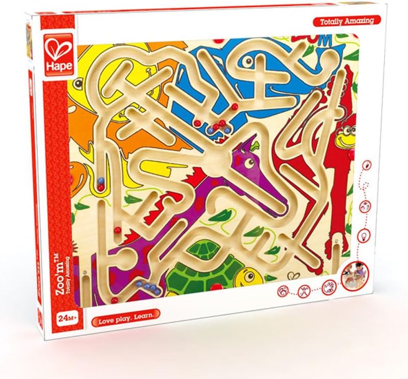 Hape Zoo'm Magnetic Wooden Bead Maze Puzzle