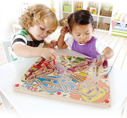 Hape Zoo'm Magnetic Wooden Bead Maze Puzzle