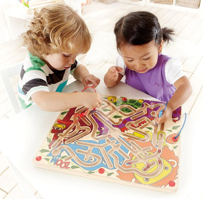Hape Zoo'm Magnetic Wooden Bead Maze Puzzle