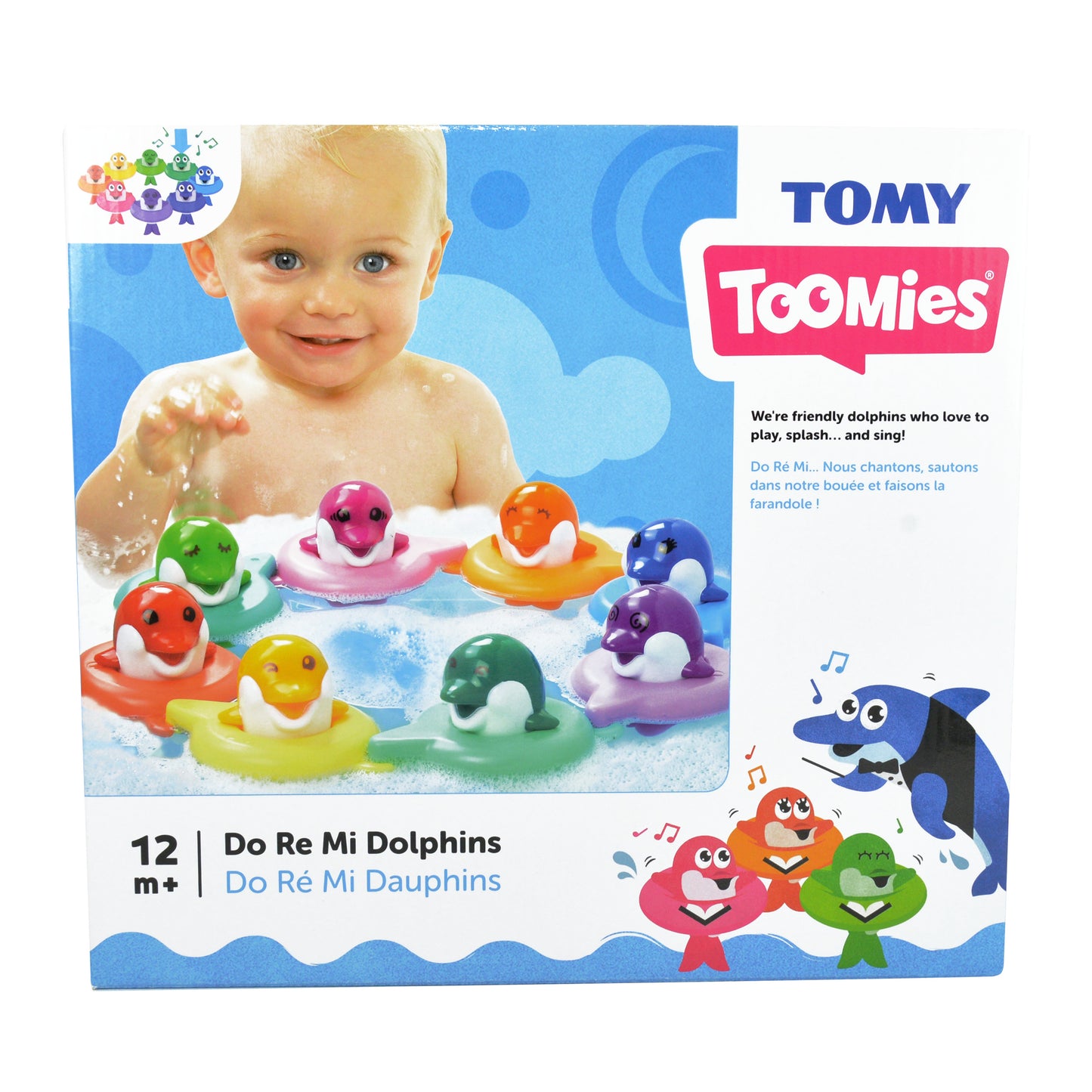 Tomy Toomies Bath Do Rae Mi Dolphins