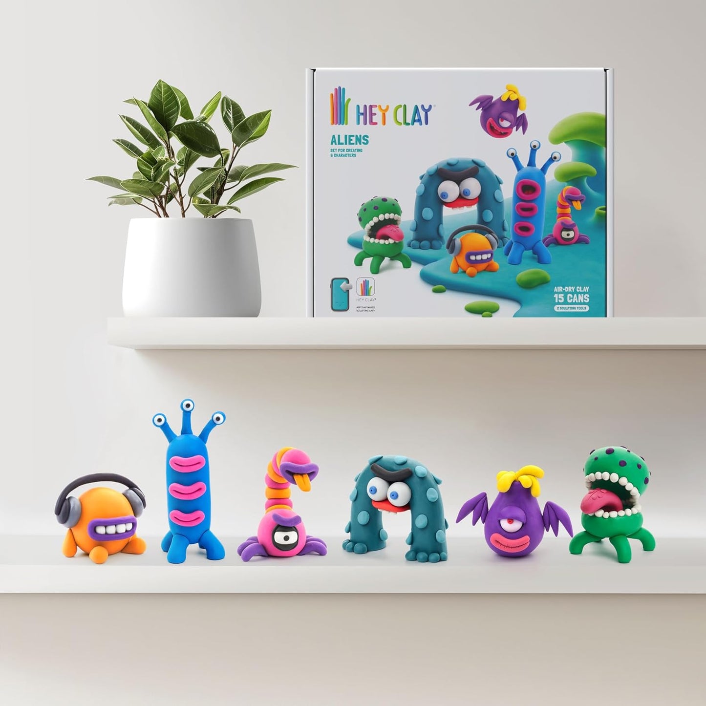 Hey Clay Aliens 15 Can Set