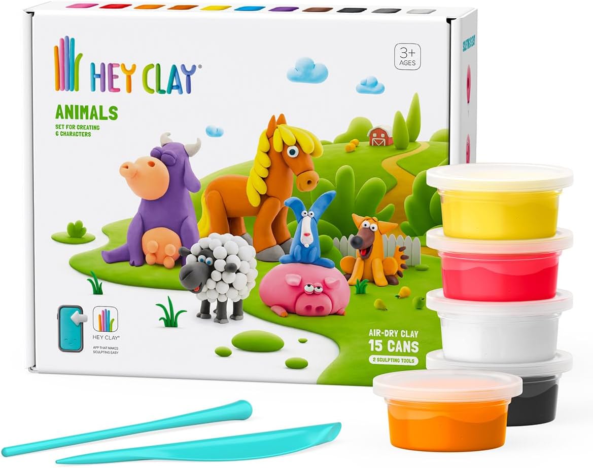 Hey Clay Animals 15 Can Set