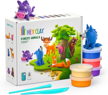 Hey Clay Forest Animals 15 Can Set