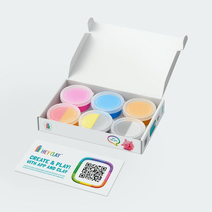 Hey Clay Animals 6 Can Set