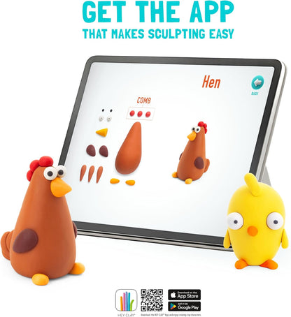 Hey Clay Farm Birds 6 Can Set