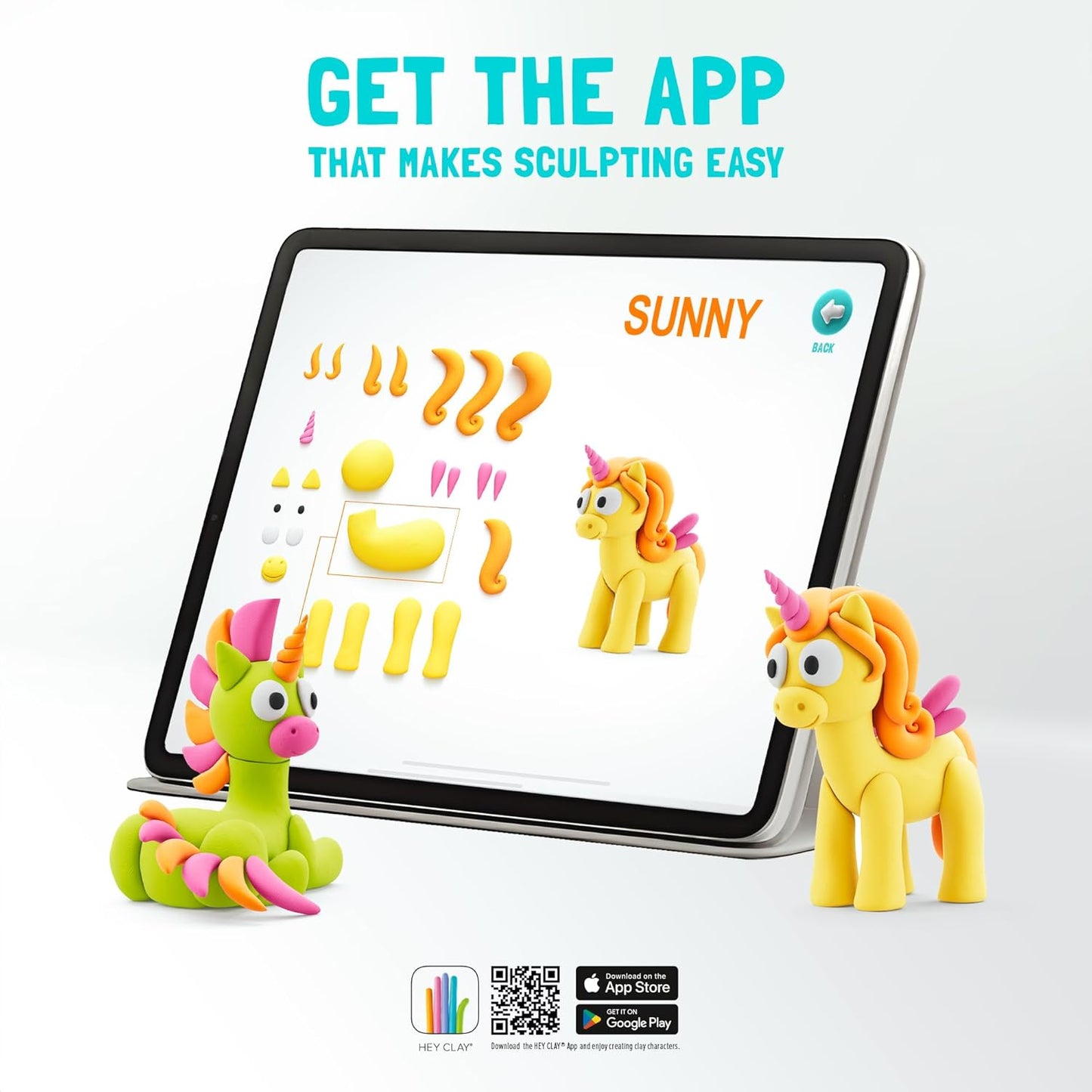 Hey Clay Unicorns 6 Can Set