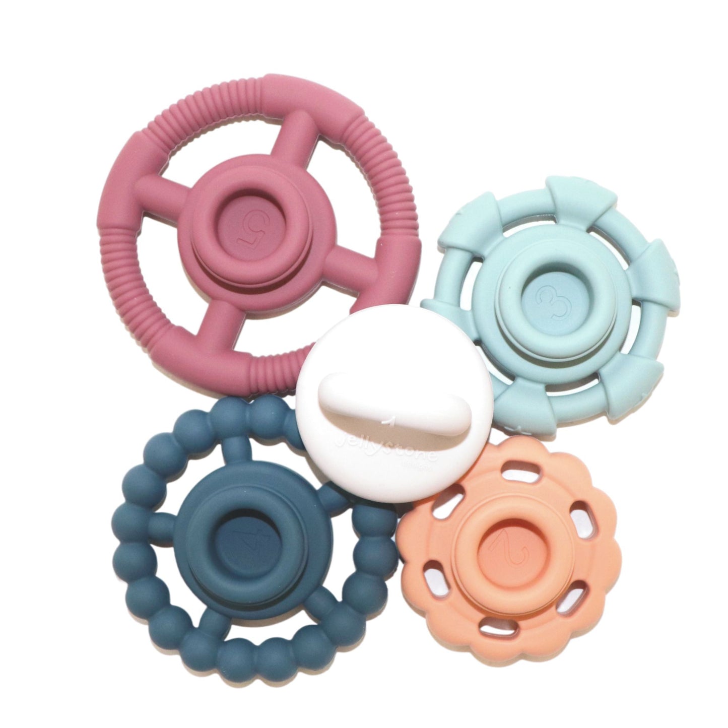 Jellystone Rainbow Stacker & Teether Toy - Earth