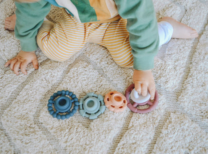Jellystone Rainbow Stacker & Teether Toy - Earth