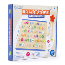 Learning Resources ABC Letter Sounds Puzzle 2-in-1 Wooden Alphabet Board