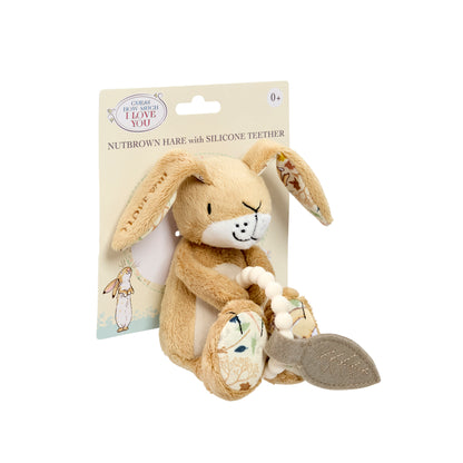 Rainbow Designs  Guess How Much I Love You Little Nutbrown Hare with Silicone Teether