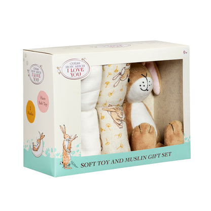 Rainbow Designs  Guess How Much I Love You Toy & Muslin Set