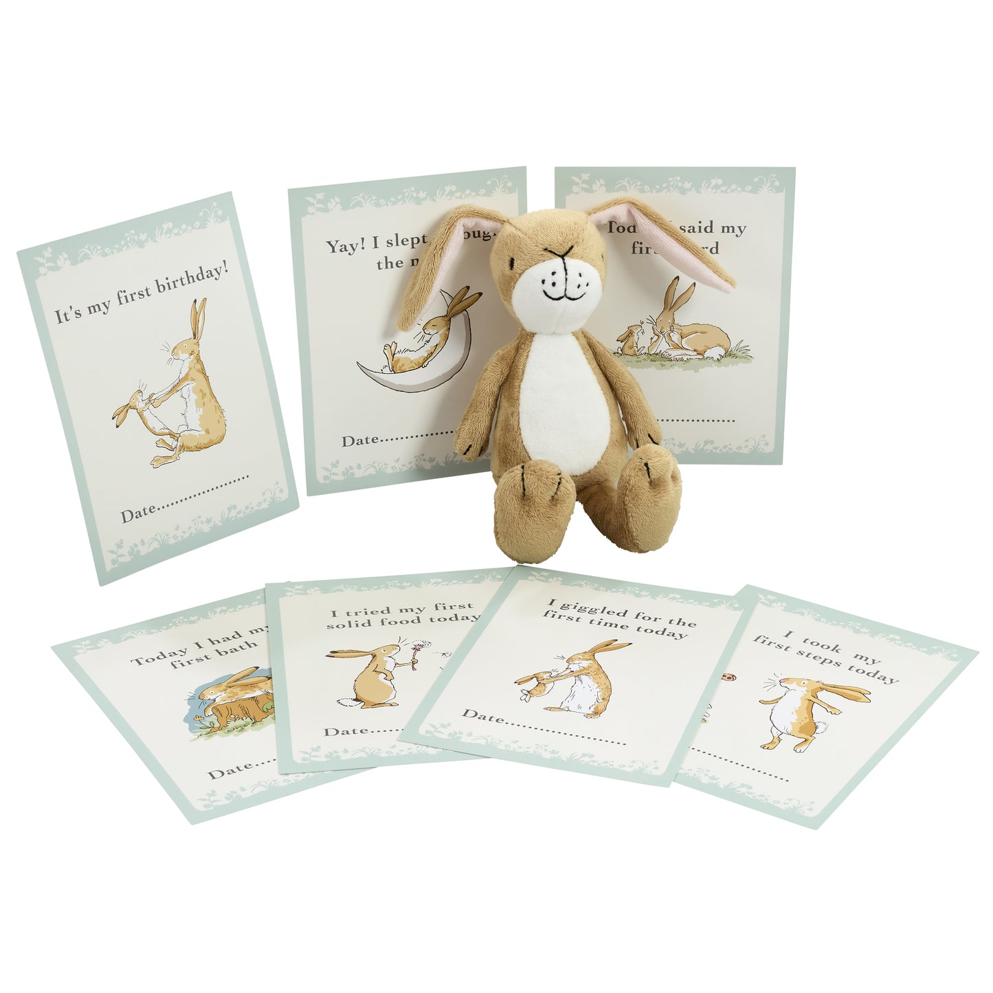 Rainbow Designs  Guess How Much I Love You Toy with Milestone Cards