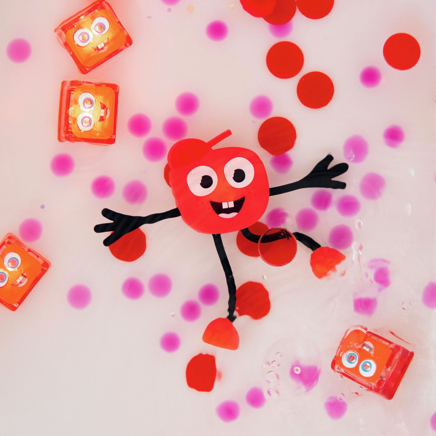 Glo Pals 4-Cube Set - Sammy - Red