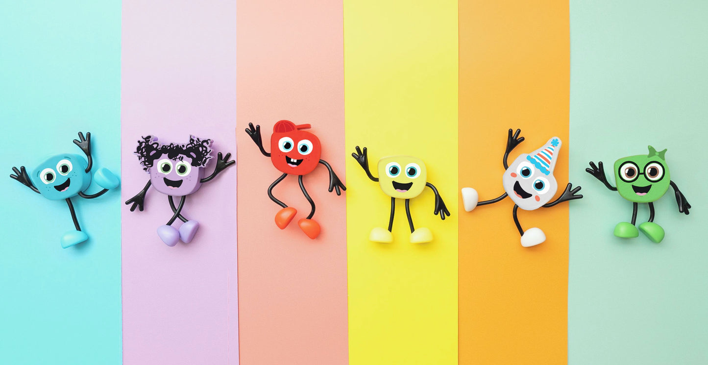 Glo Pals 4-Cube Set - Sammy - Red