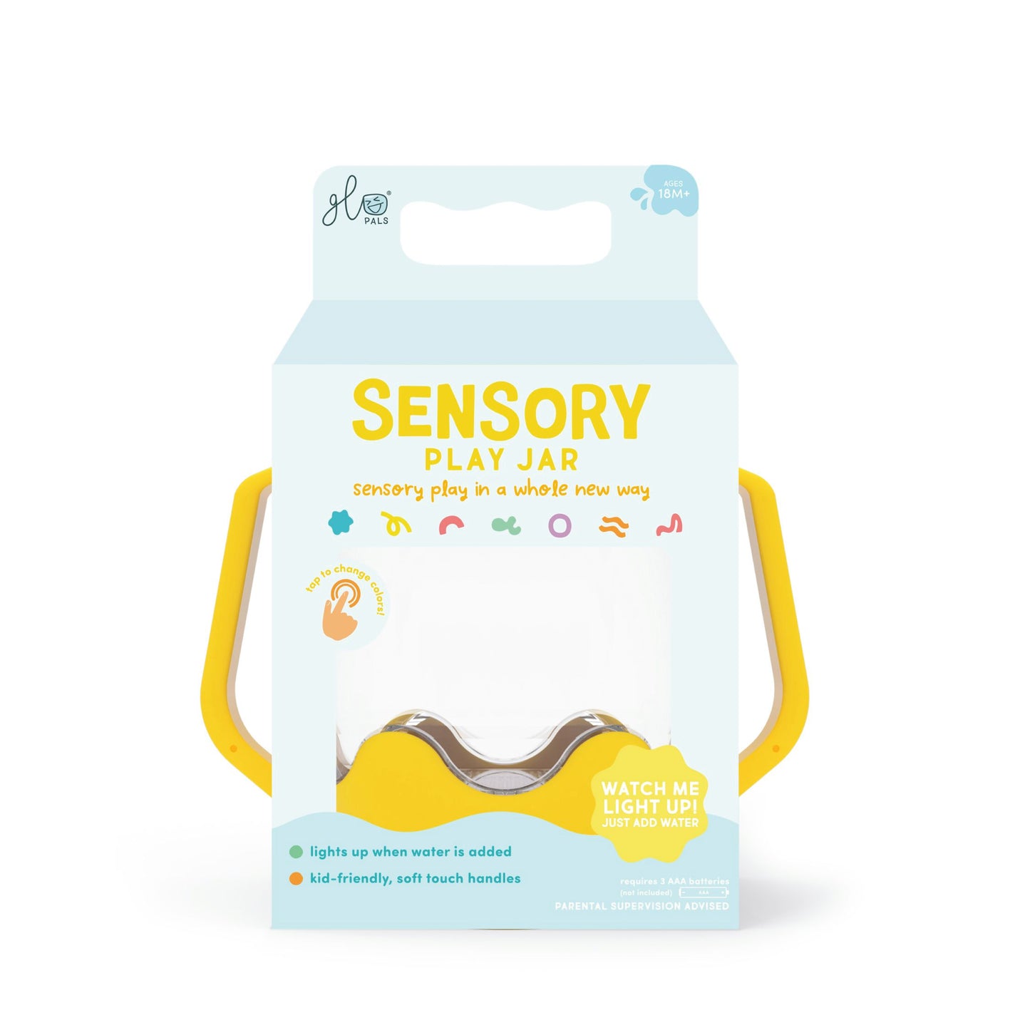 Glo Pals Sensory Play Jar - Yellow