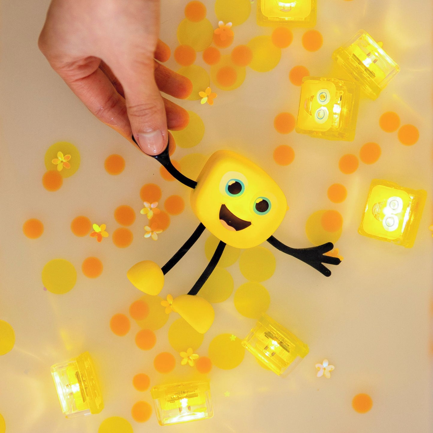 Glo Pals 4-Cube Set - Alex - Yellow