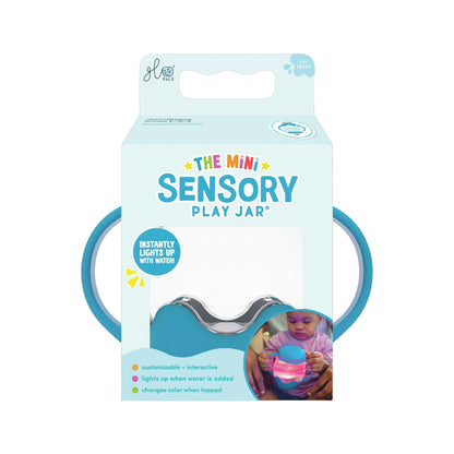Glo Pals Mini Sensory Play Jar Blue