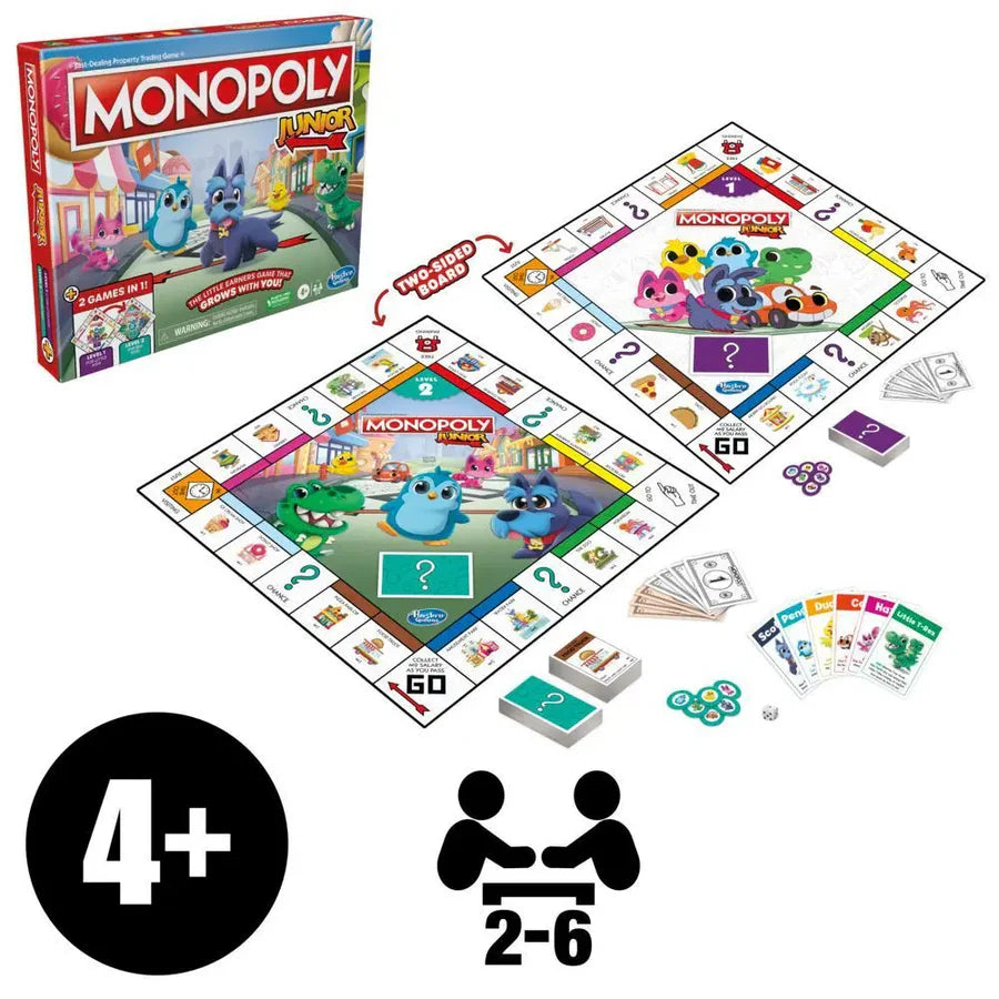 Hasbro Monopoly Junior - 2 Games In 1