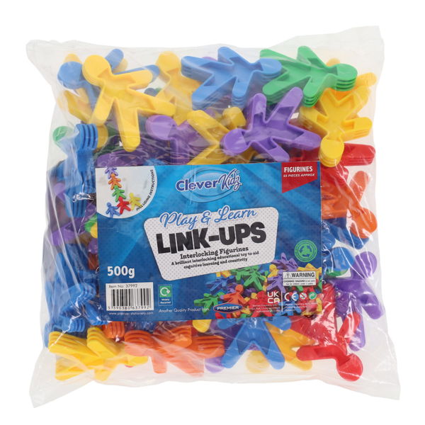Clever Kidz LinkUps Interlocking Figurines  55Pce