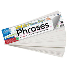 Clever Kidz Pkt30 WipeOff Phrase Strips 3''X12''  White