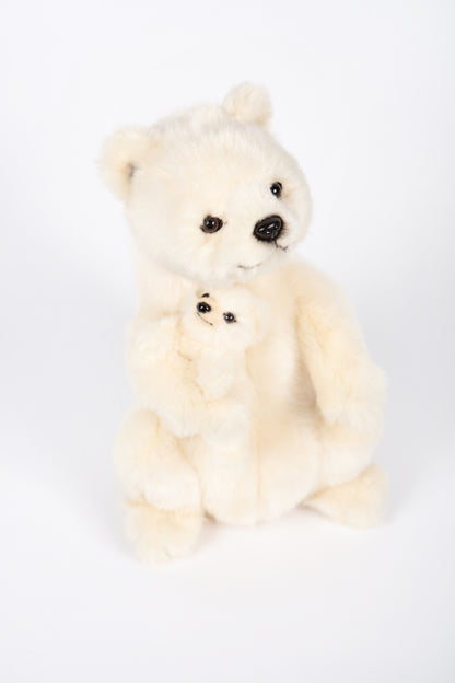 Hansa Polar Bear Mama with Baby